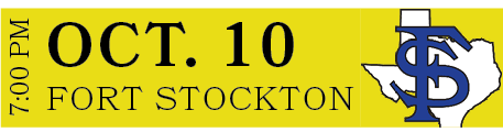 FORT STOCKTON,OCT. 10,7:00 P
