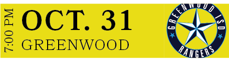 GREENWOOD,OCT. 31,7:00 P