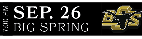 Big Spring,sep. 26,7:00 P