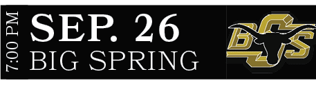 Big Spring,sep. 26,7:00 P