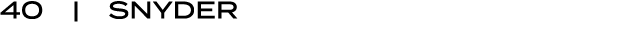 40 | Snyder