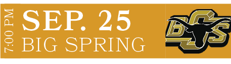 Big Spring,sep. 25,7:00 P