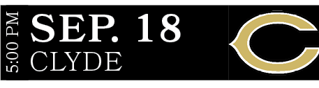 Clyde,sep. 18,5:00 P