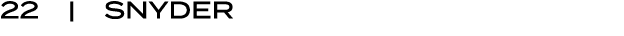 22 | Snyder