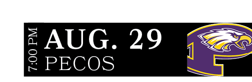Pecos,aug. 29,7:00 P