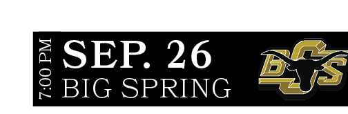 Big Spring,sep. 26,7:00 P