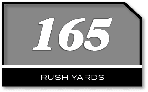 165,RUSH YARD