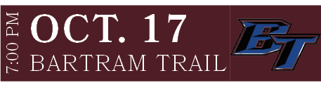 BARTRAM TRAIL,OCT. 17,7:00 P