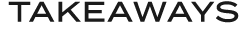 TAKEAWAYS