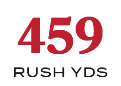 RUSH YDS,45