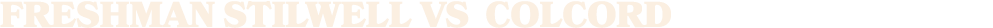 Freshman STILWELL vs Colcord 