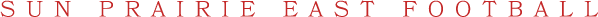 sun prairie east football