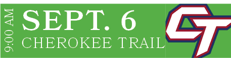 CHEROKEE TRAIL,SEPT. 6,9:00 A