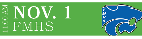 FMHS,NOV. 1,11:00 A