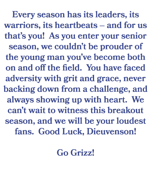  Every season has its leaders, its warriors, its heartbeats – and for us that’s you! As you enter your senior season,...