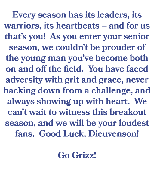  Every season has its leaders, its warriors, its heartbeats – and for us that’s you! As you enter your senior season,...