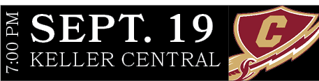 KELLER CENTRAL,SEPT. 19,7:00 P