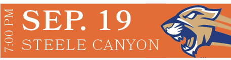 STEELE CANYON,SEP. 19,7:00 P