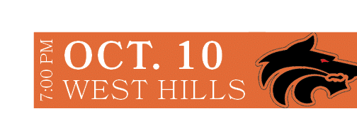 WEST HILLS,OCT. 10,7:00 P