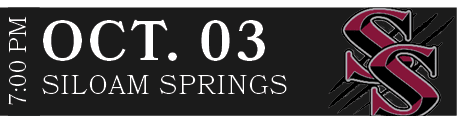 SILOAM SPRINGS,OCT. 03,7:00 P