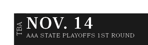 AAA STATE PLAYOFFS 1ST ROUND,NOV. 14,TB
