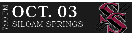 SILOAM SPRINGS,OCT. 03,7:00 P
