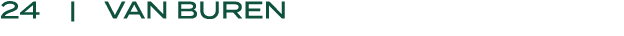 24 | VAN BUREN