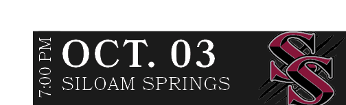 SILOAM SPRINGS,OCT. 03,7:00 P
