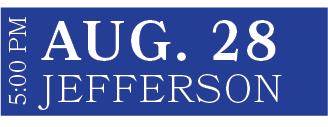 Jefferson,AUG. 28,5:00 P