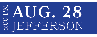 Jefferson,AUG. 28,5:00 P