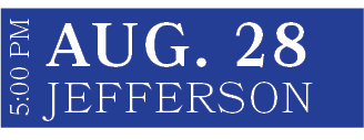 Jefferson,AUG. 28,5:00 P
