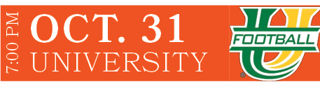 UNIVERSITY,OCT. 31,7:00 P