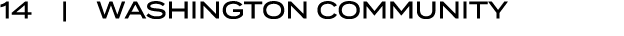 14 | WASHINGTON COMMUNITY
