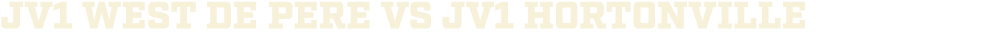 jv1 WEST DE PERE vs jv1 Hortonville