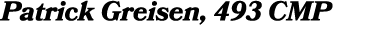 Patrick Greisen, 493 CMP