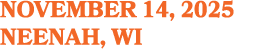 november 14, 2025 NEENAH, WI