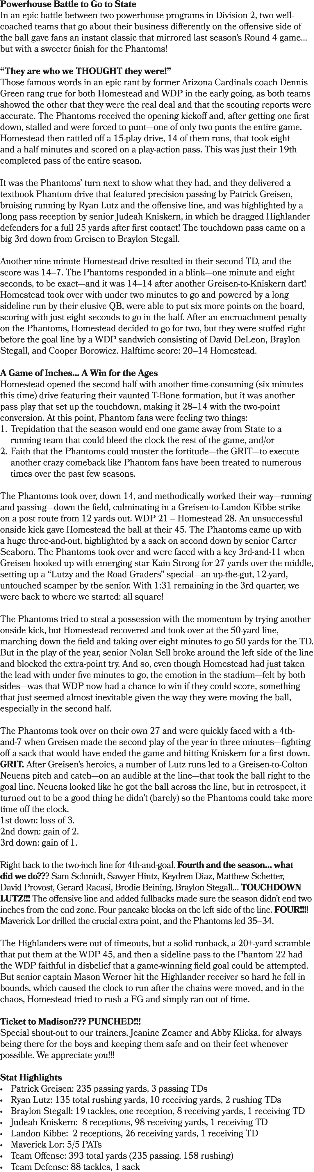Powerhouse Battle to Go to State In an epic battle between two powerhouse programs in Division 2, two well coached te...