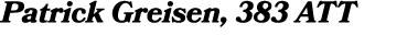 Patrick Greisen, 383 ATT
