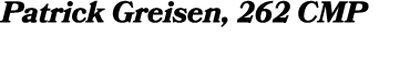 Patrick Greisen, 262 CMP