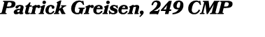 Patrick Greisen, 249 CMP