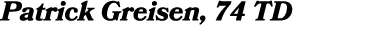Patrick Greisen, 74 TD