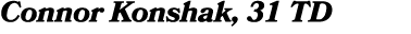Connor Konshak, 31 TD
