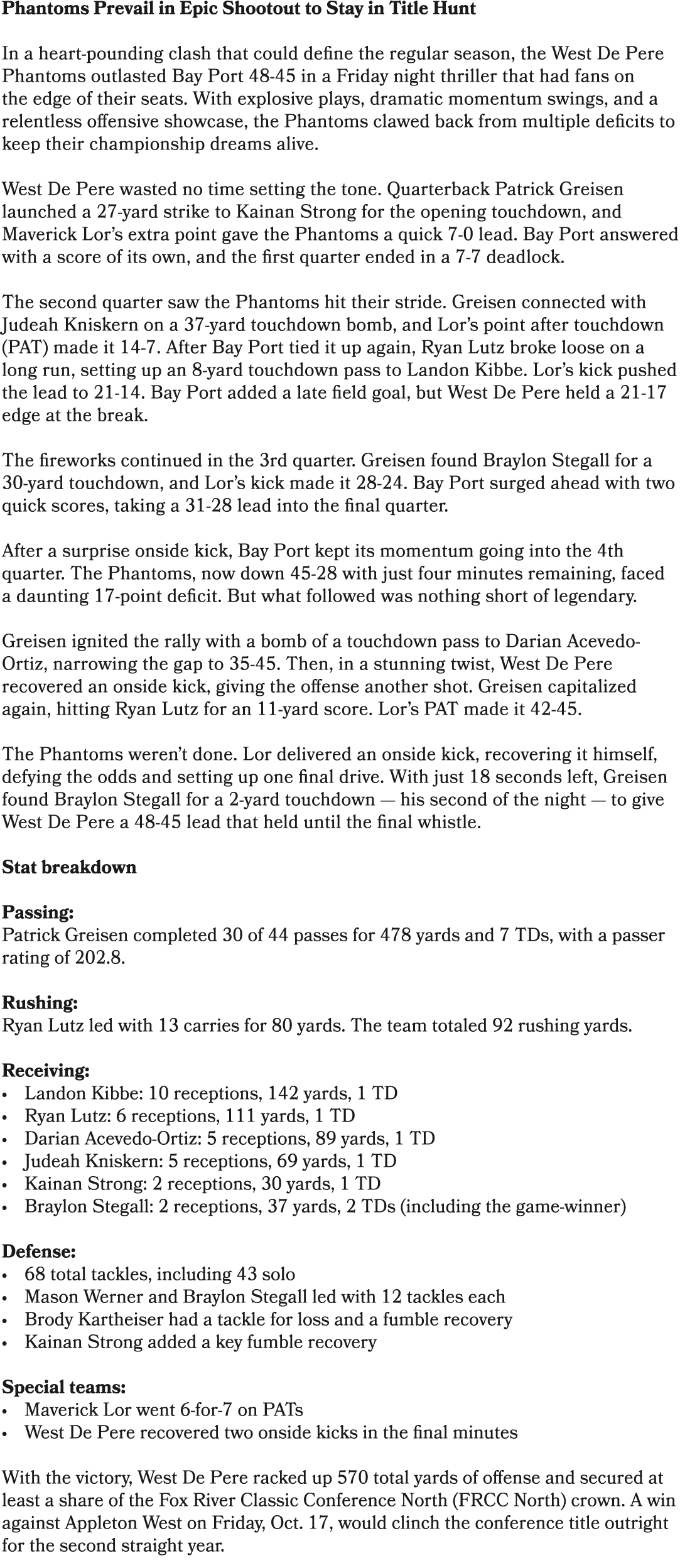 Phantoms Prevail in Epic Shootout to Stay in Title Hunt In a heart pounding clash that could define the regular seaso...