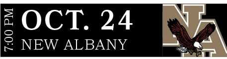 New Albany,OCT. 24,7:00 P