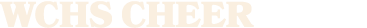 WCHS CHEER