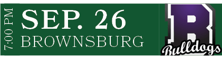 BROWNSBURG,SEP. 26,7:00 P