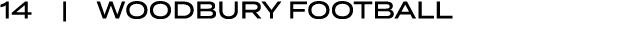 14 | WOODBURY football