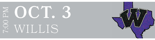 WILLIS,OCT. 3,7:00 P
