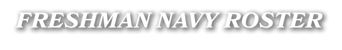 freshman navy ROSTER