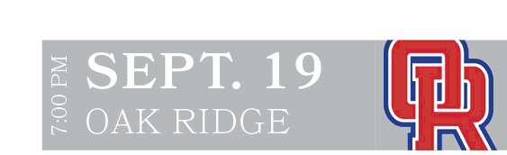OAK RIDGE,SEPT. 19,7:00 P